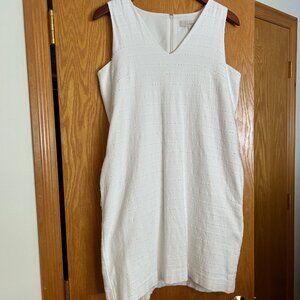 Loft dress, white, size 6